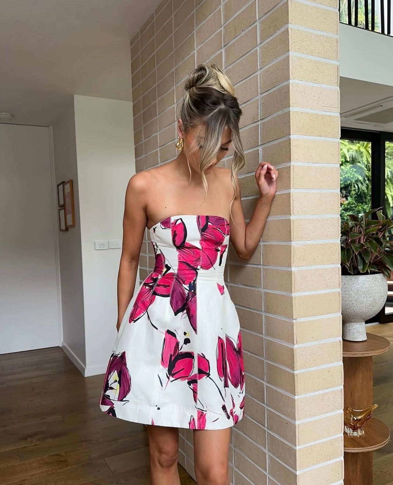 BARET STRAPLESS MINI DRESS