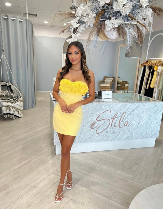LIA DRESS | LEMON