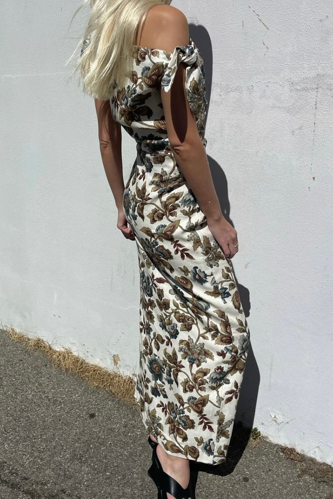 ELEANORA TIE SHOULDER DRESS