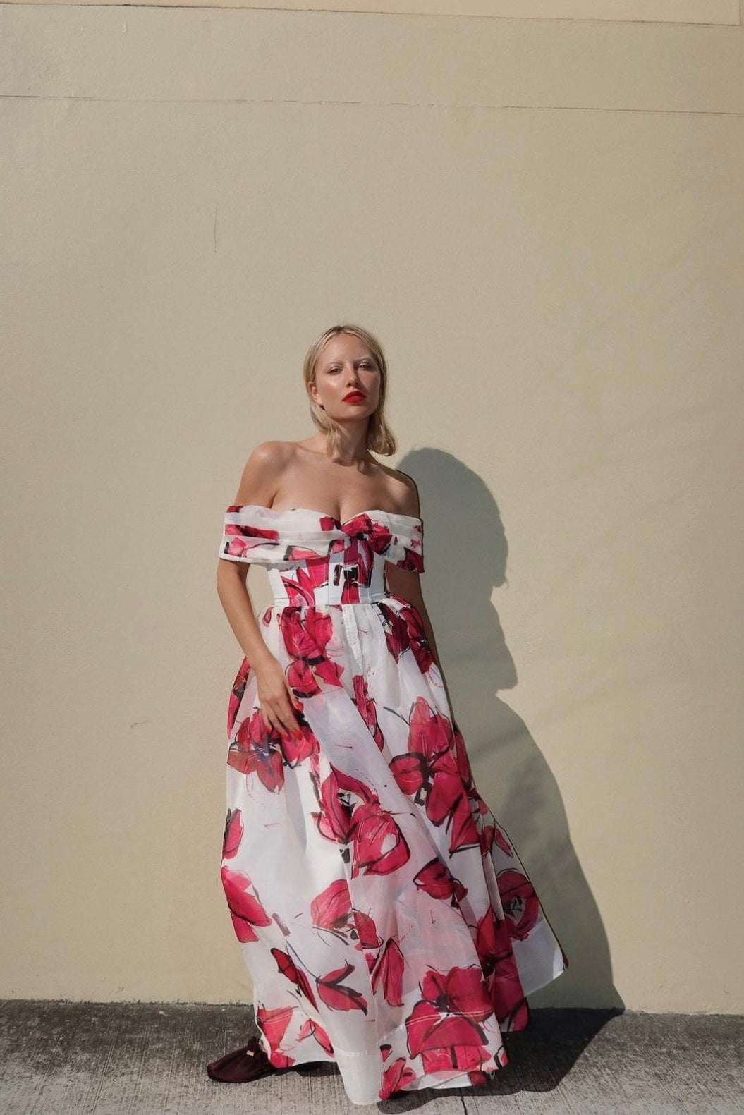 CORDELIA CORSETED MAXI DRESS