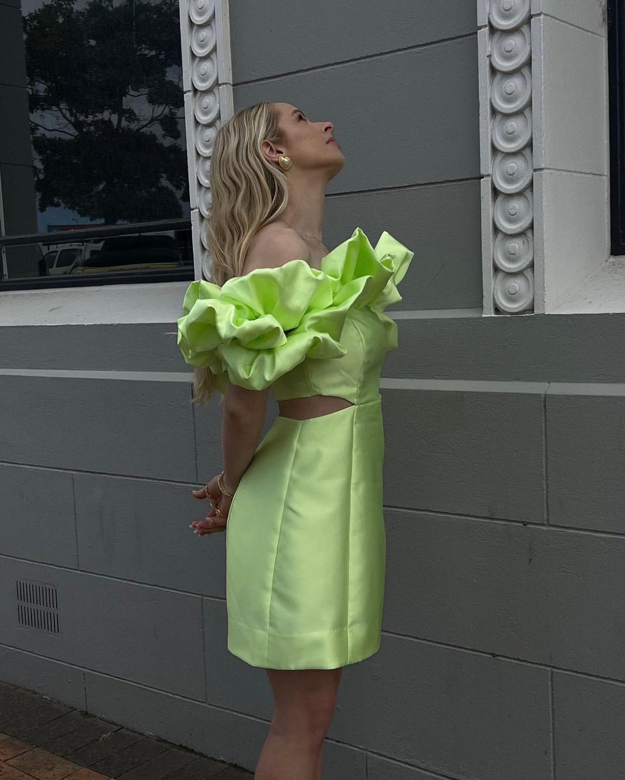 SUZI OFF SHOULDER MINI DRESS