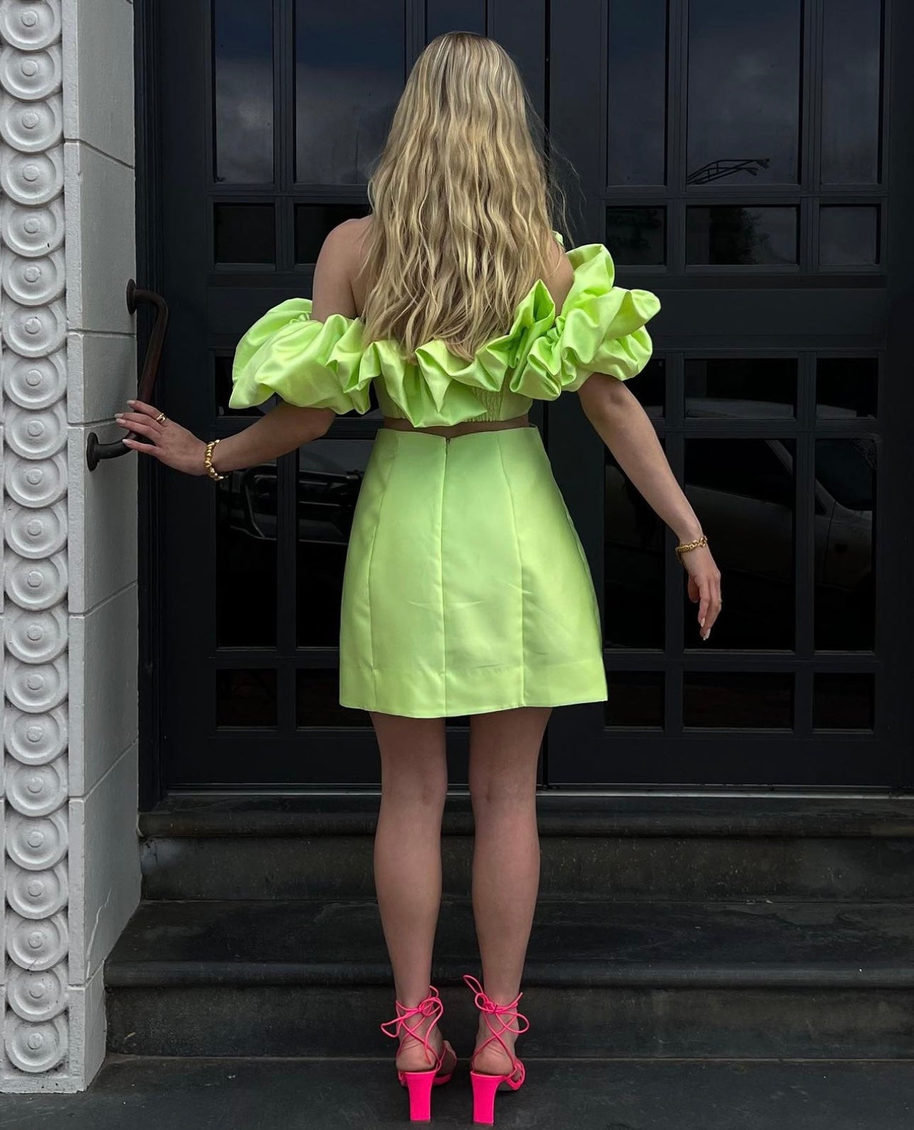 SUZI OFF SHOULDER MINI DRESS