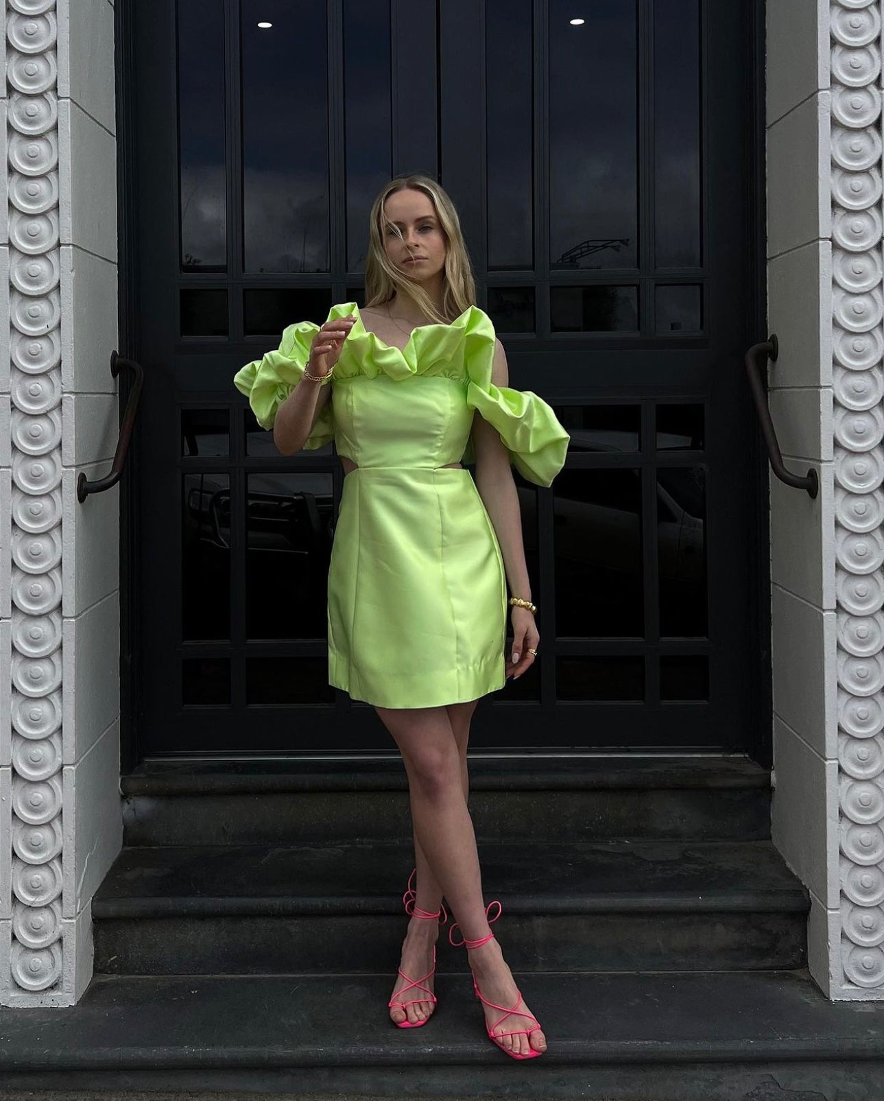 SUZI OFF SHOULDER MINI DRESS