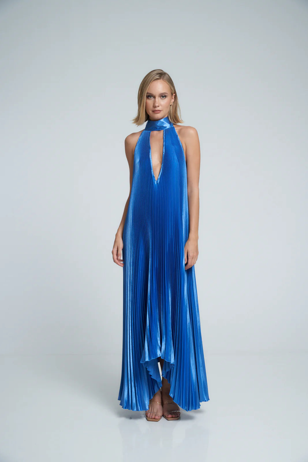 mediterranean blue dress Ona Print Maxi Dress - Mediterranean Blue - XL - Fashion
