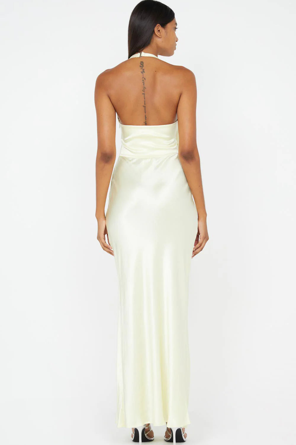 SABIA TWIST DRESS | ICE YELLOW