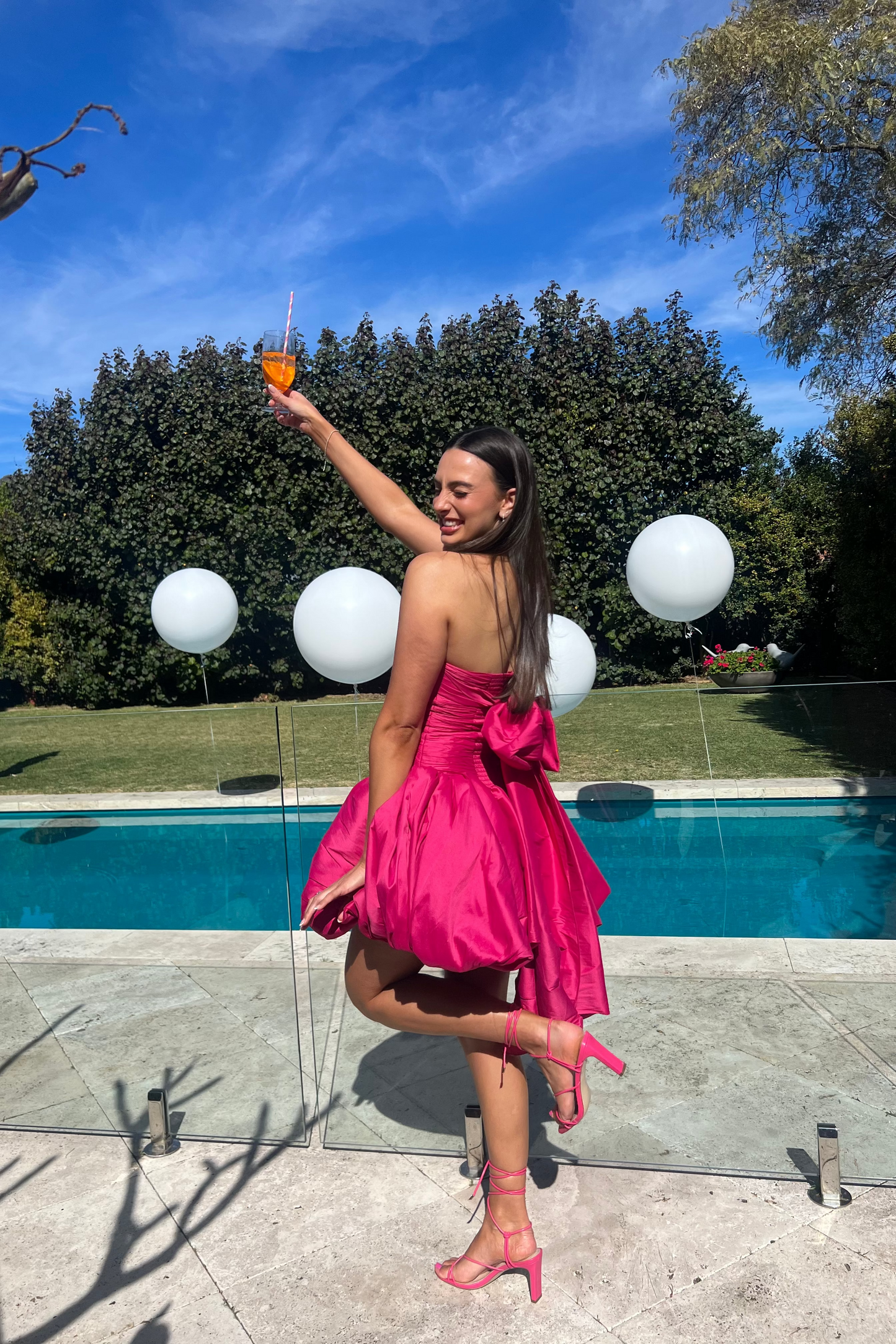 PIACERE BUBBLE HEM MINI DRESS