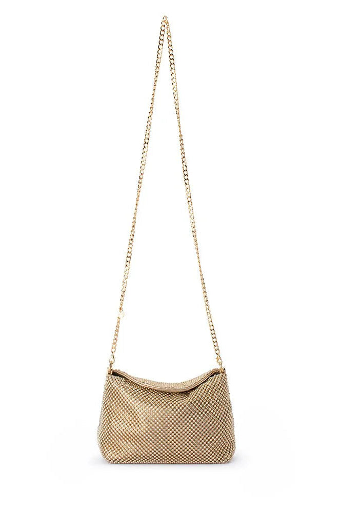 SKYLAR BALL MESH BAG | GOLD