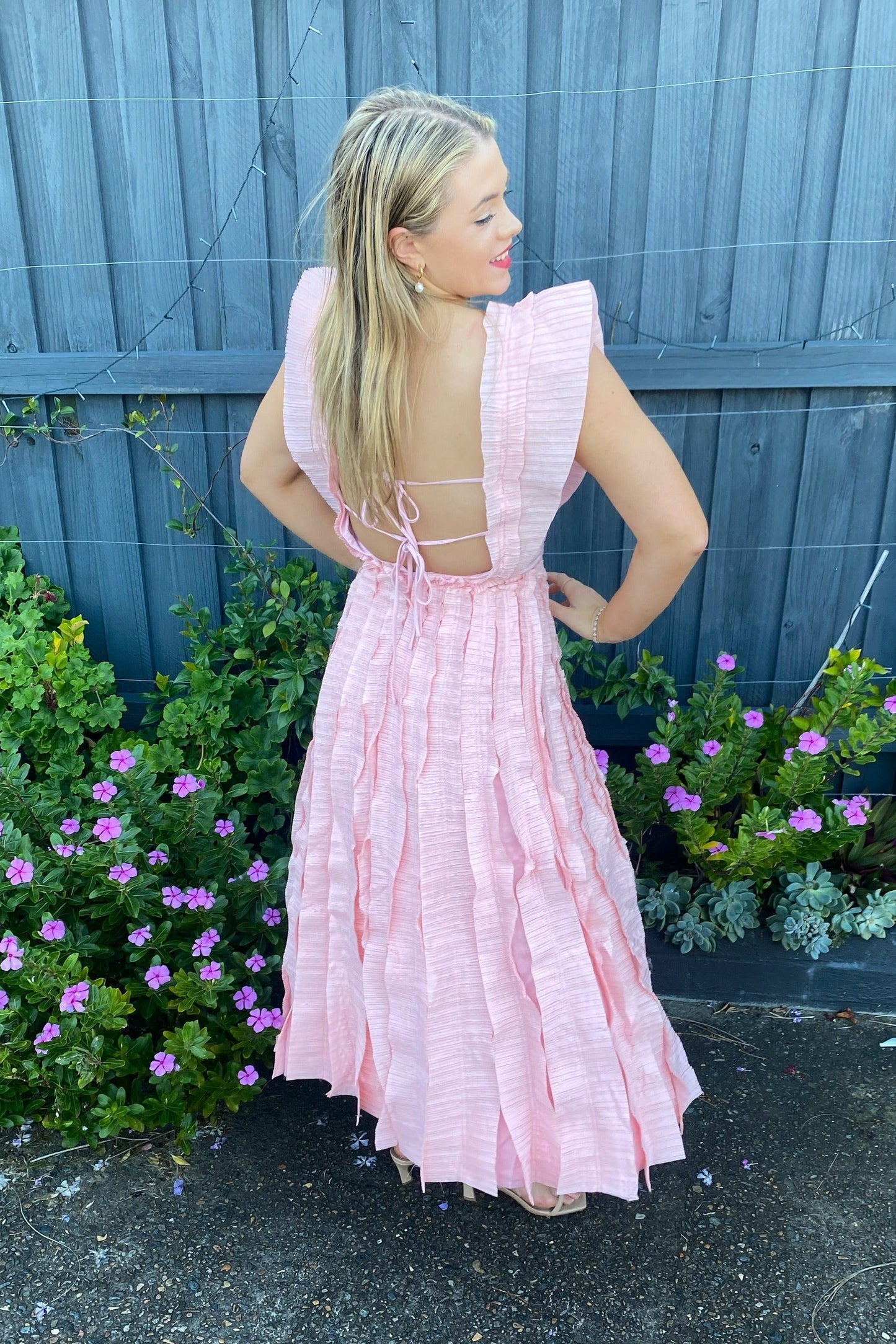 HYBRID MIDI DRESS | PINK