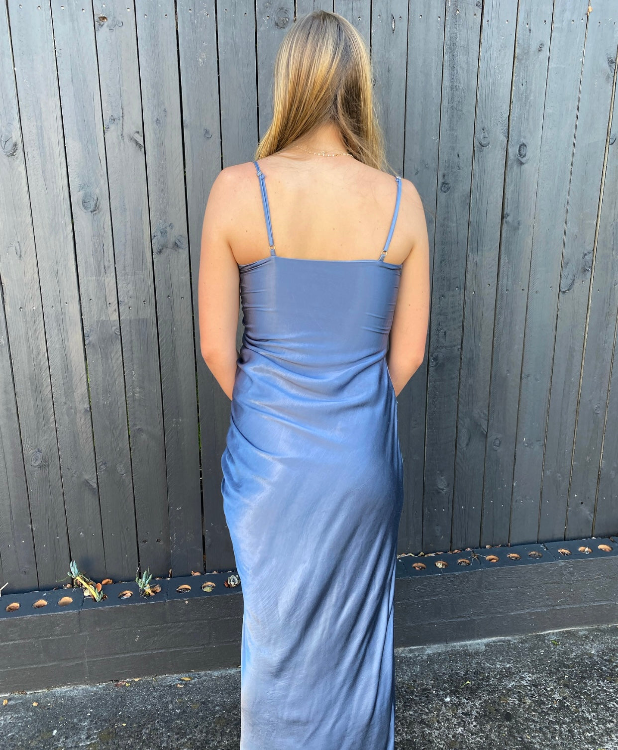 LILY BIAS RUCHED MIDI DRESS