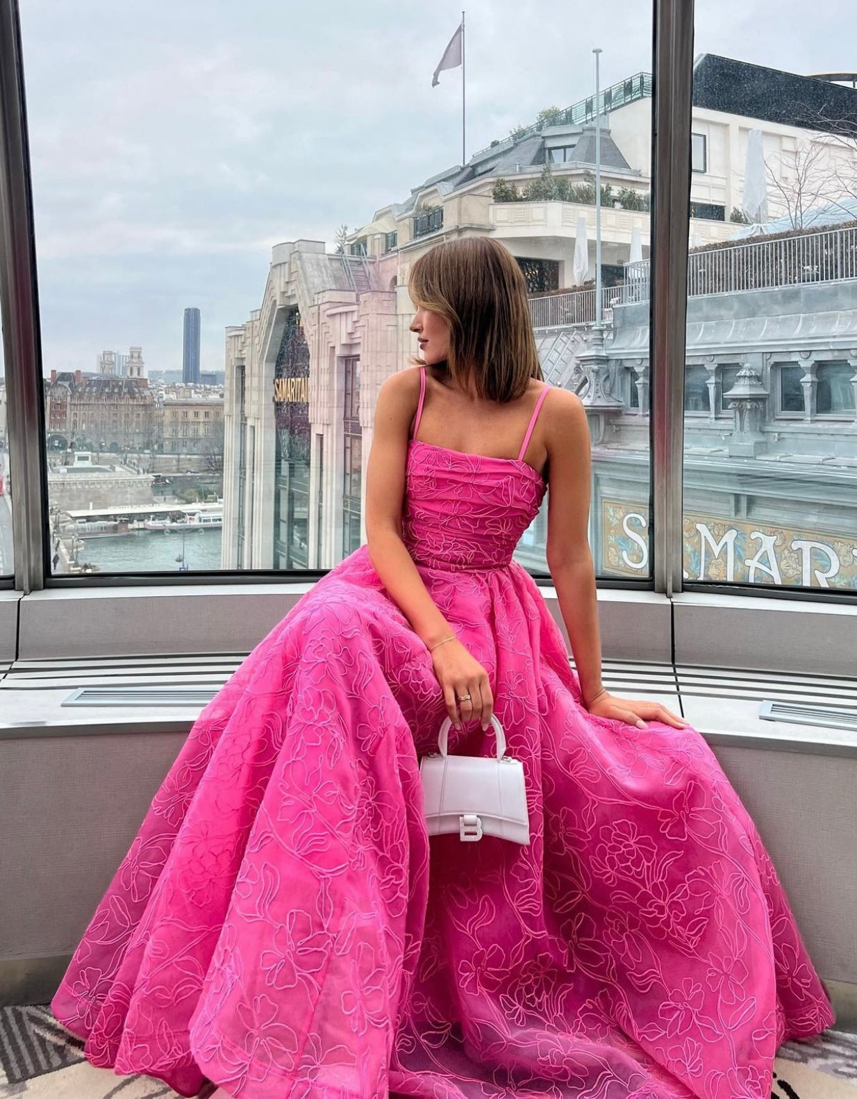 EVANGELINE CORNELLI MAXI DRESS | PINK