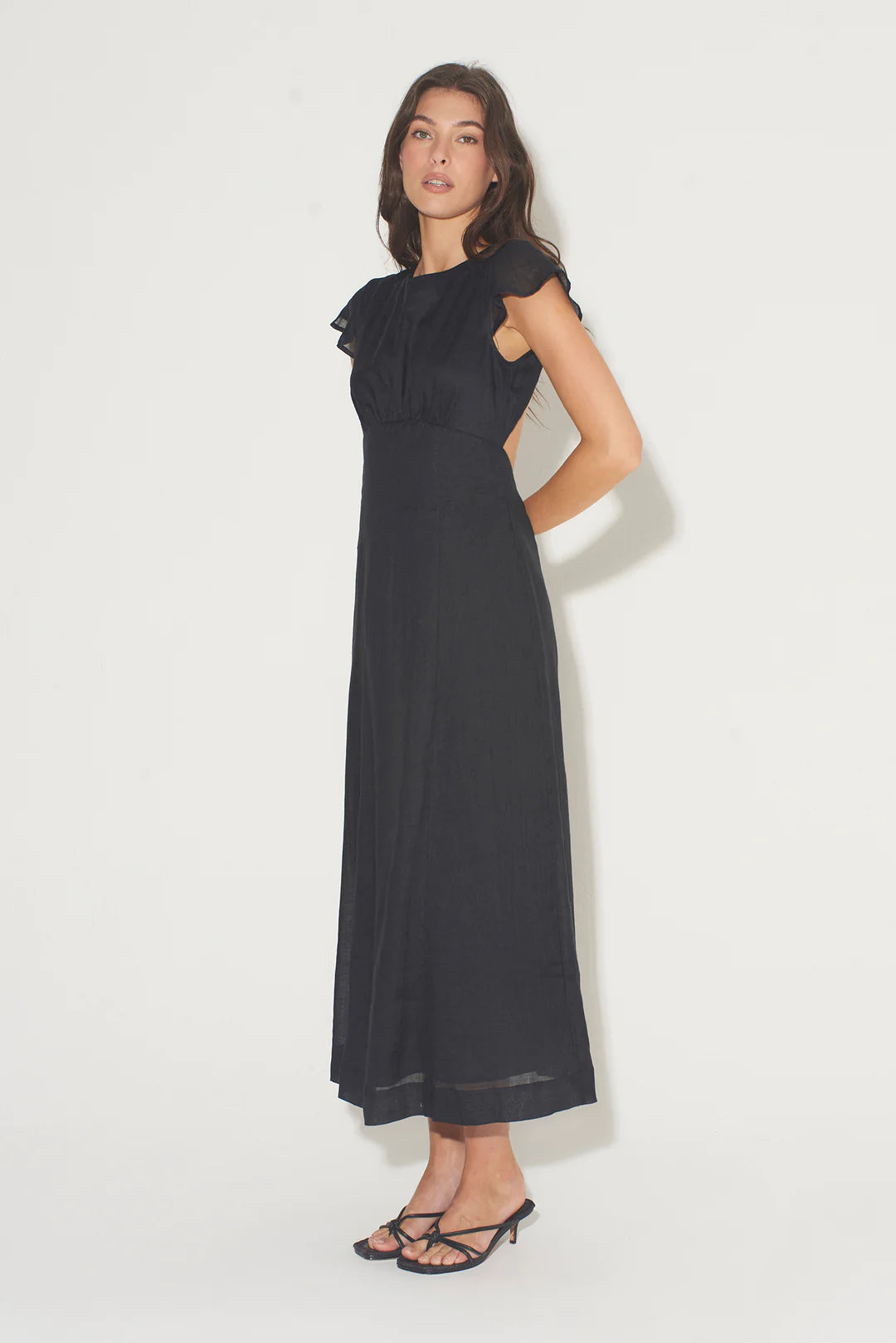 PORTOFINO BACKLESS MIDI DRESS