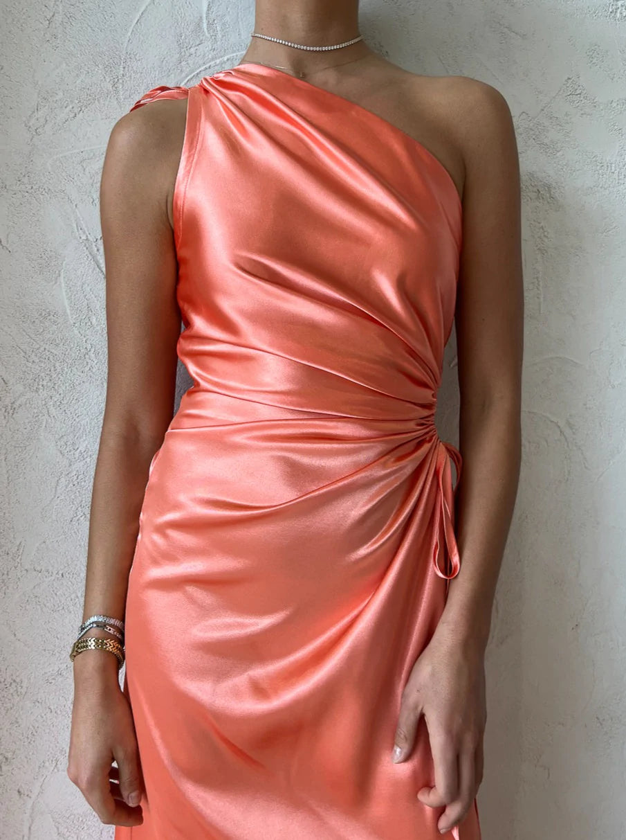 NOUR MAXI DRESS | PEACH