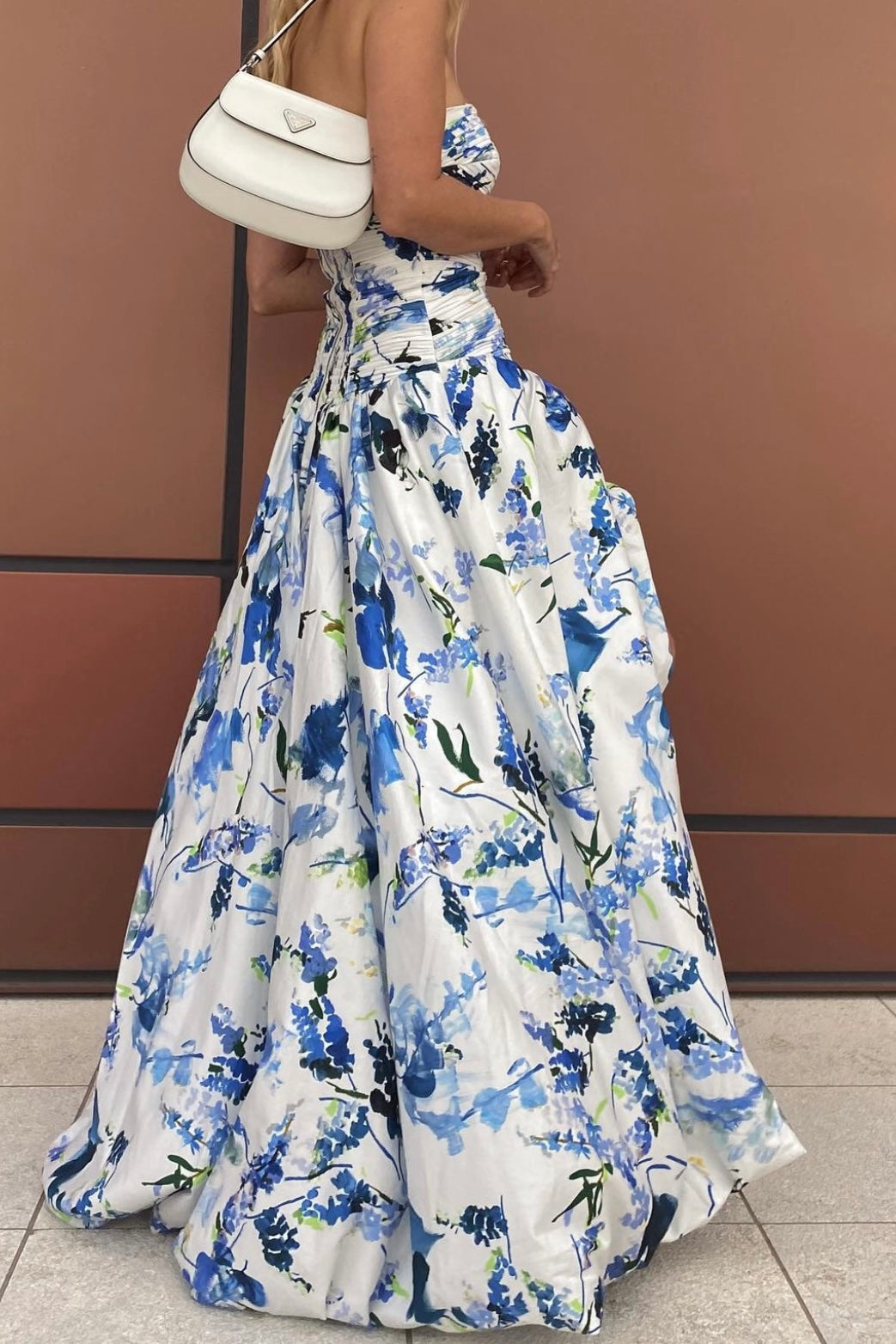 VIOLETTE BUBBLE HEM MAXI DRESS