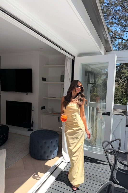 FLORENT STRAPLESS GOWN | BUTTER