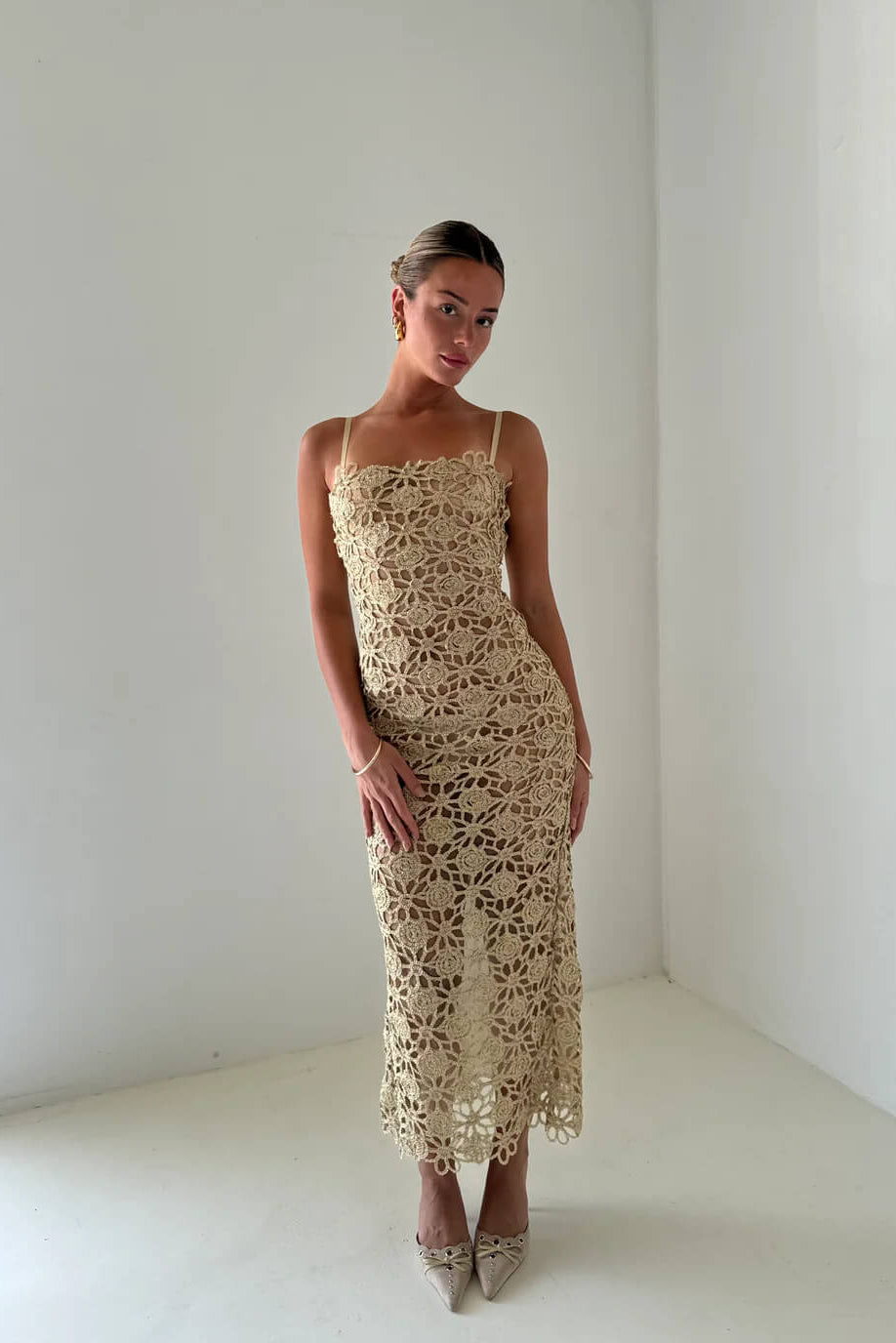 KENDRA DRESS | GOLD