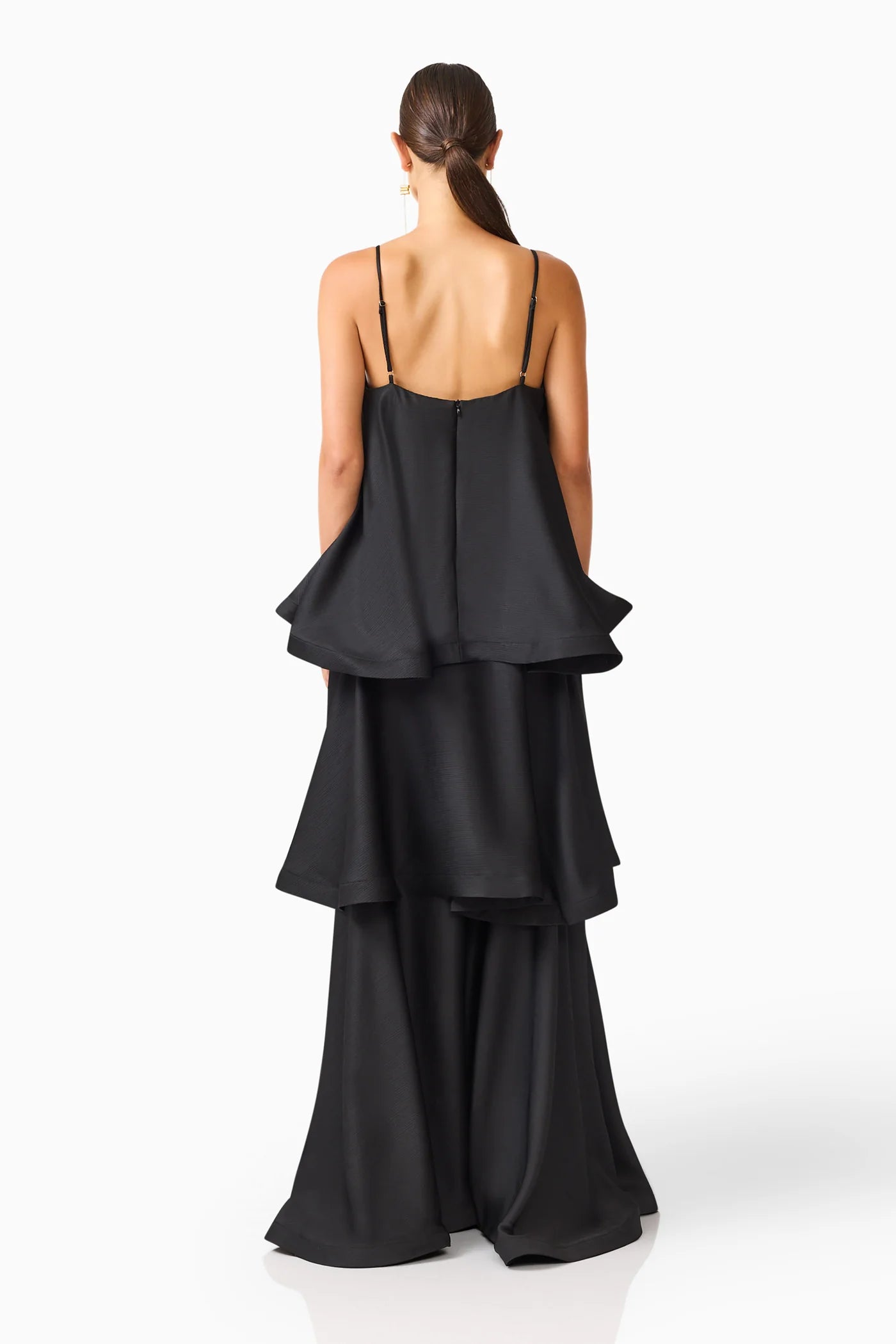 TILLY TIERED MAXI DRESS | BLACK