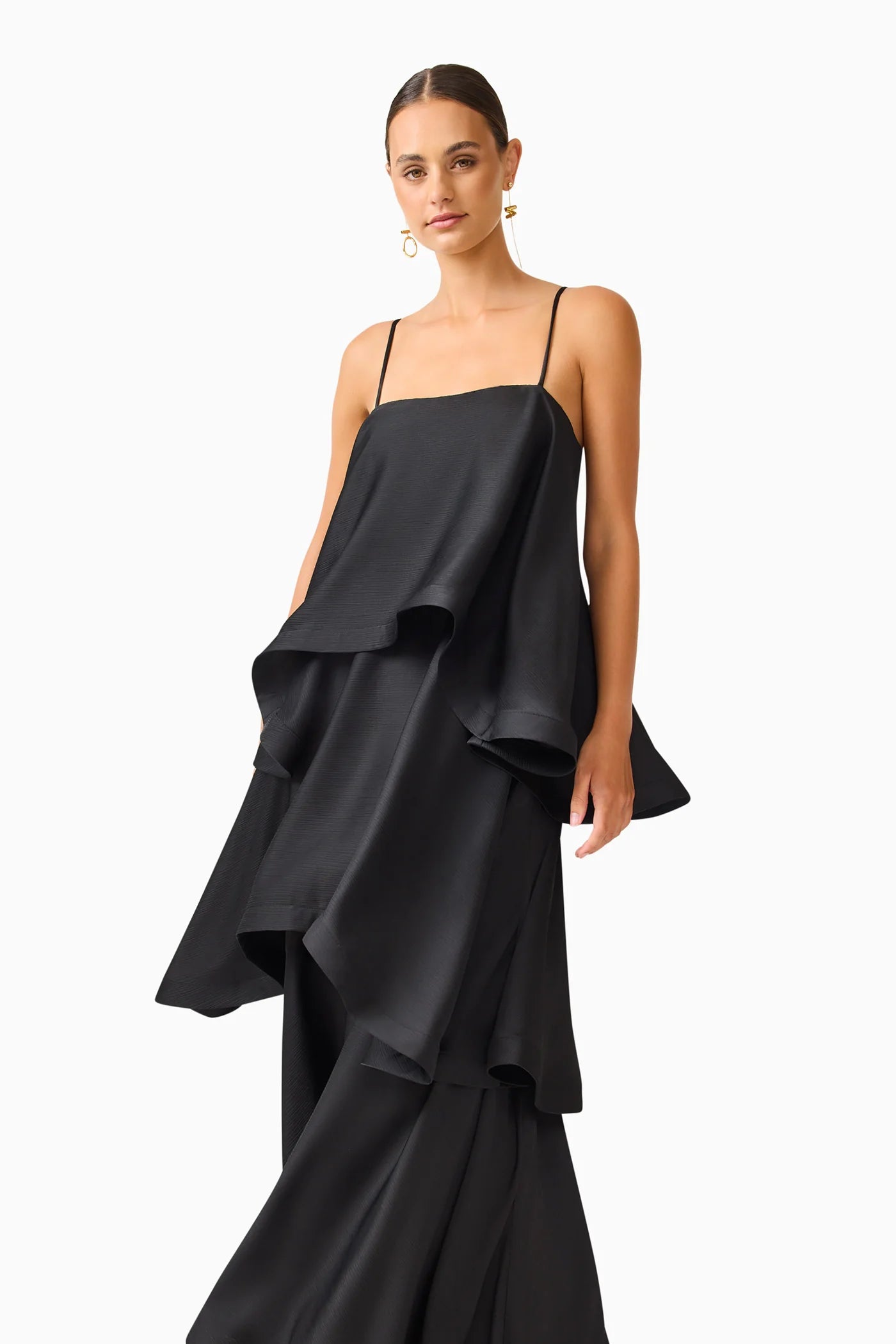 TILLY TIERED MAXI DRESS | BLACK