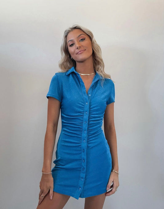 ALEXA MINI DRESS | BLUE