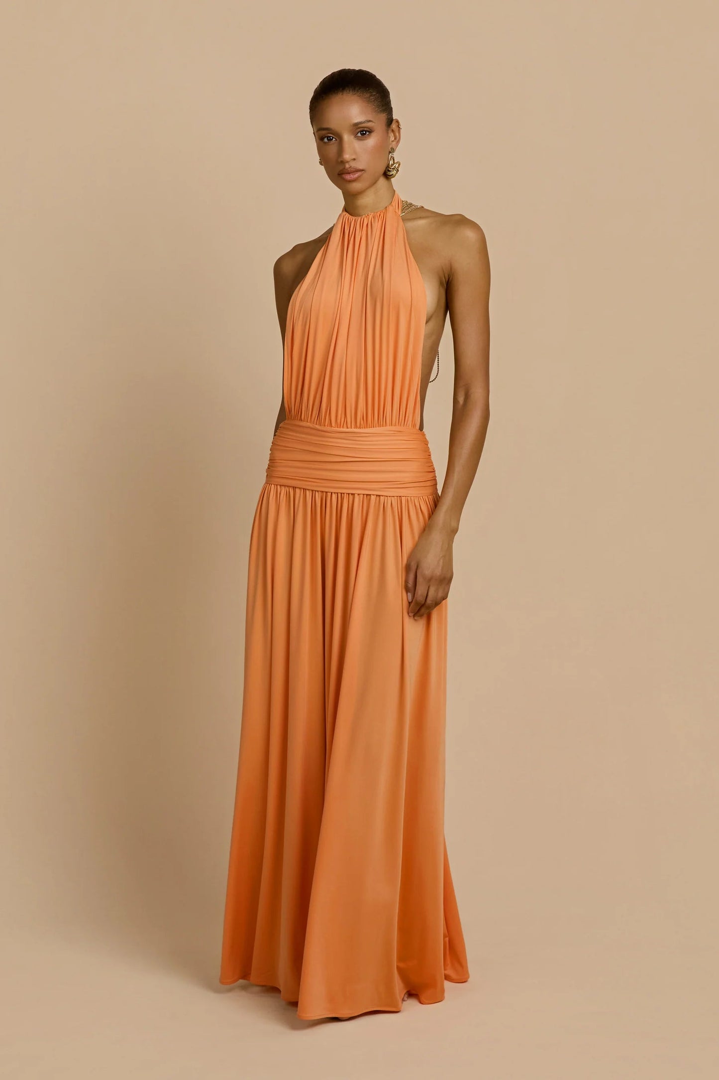 Santina Dress | Tangerine