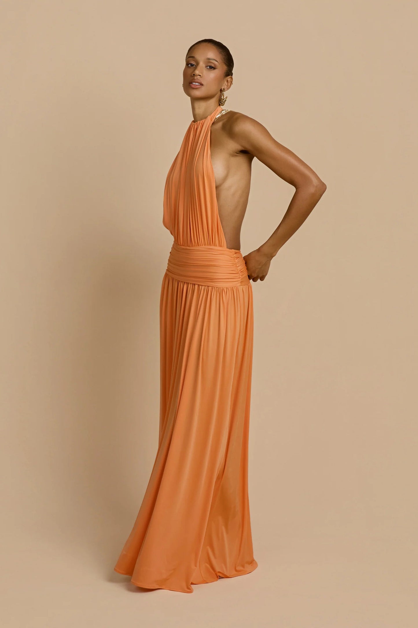 Santina Dress | Tangerine