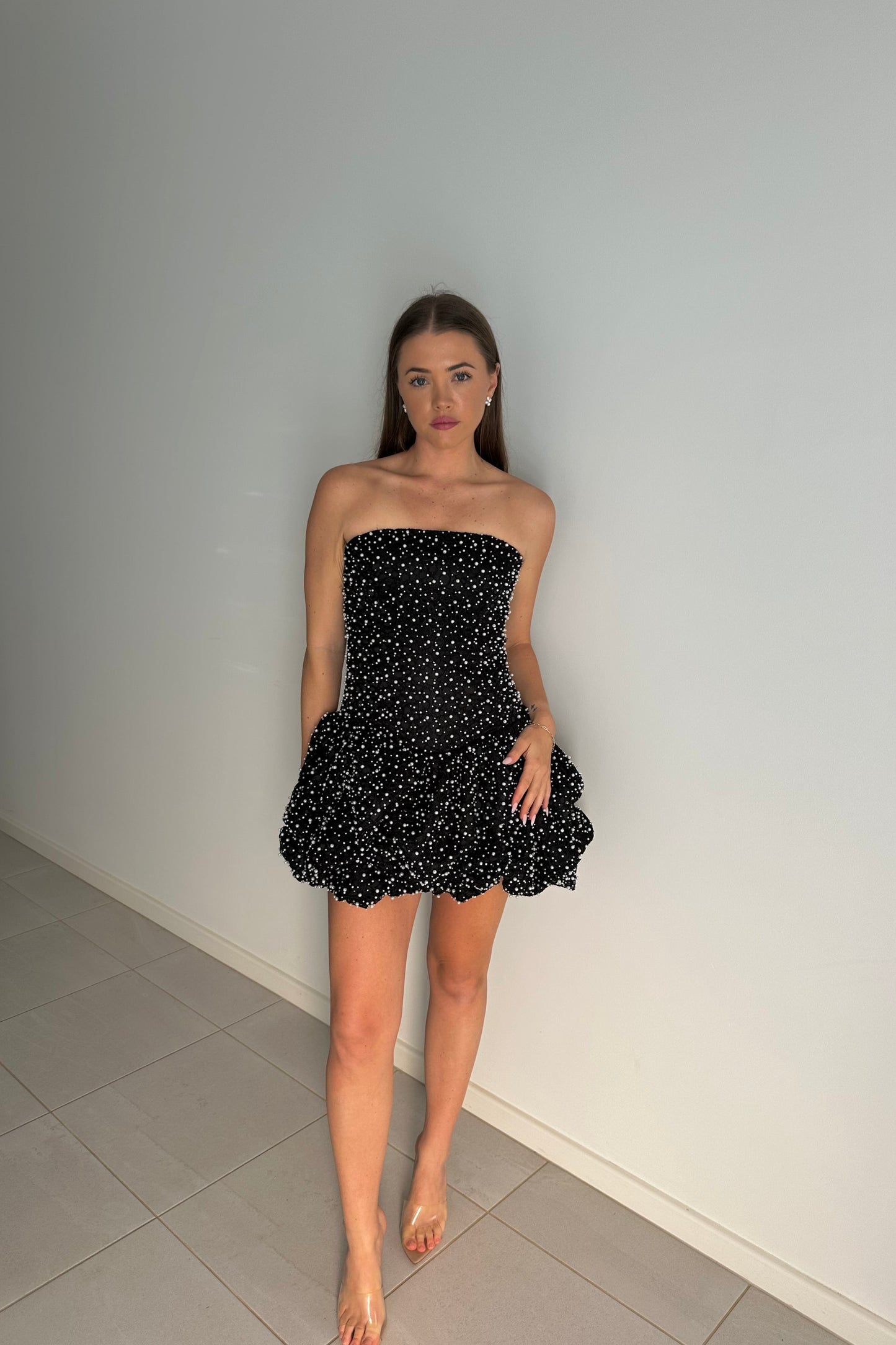 REGINA PEARL MINI DRESS