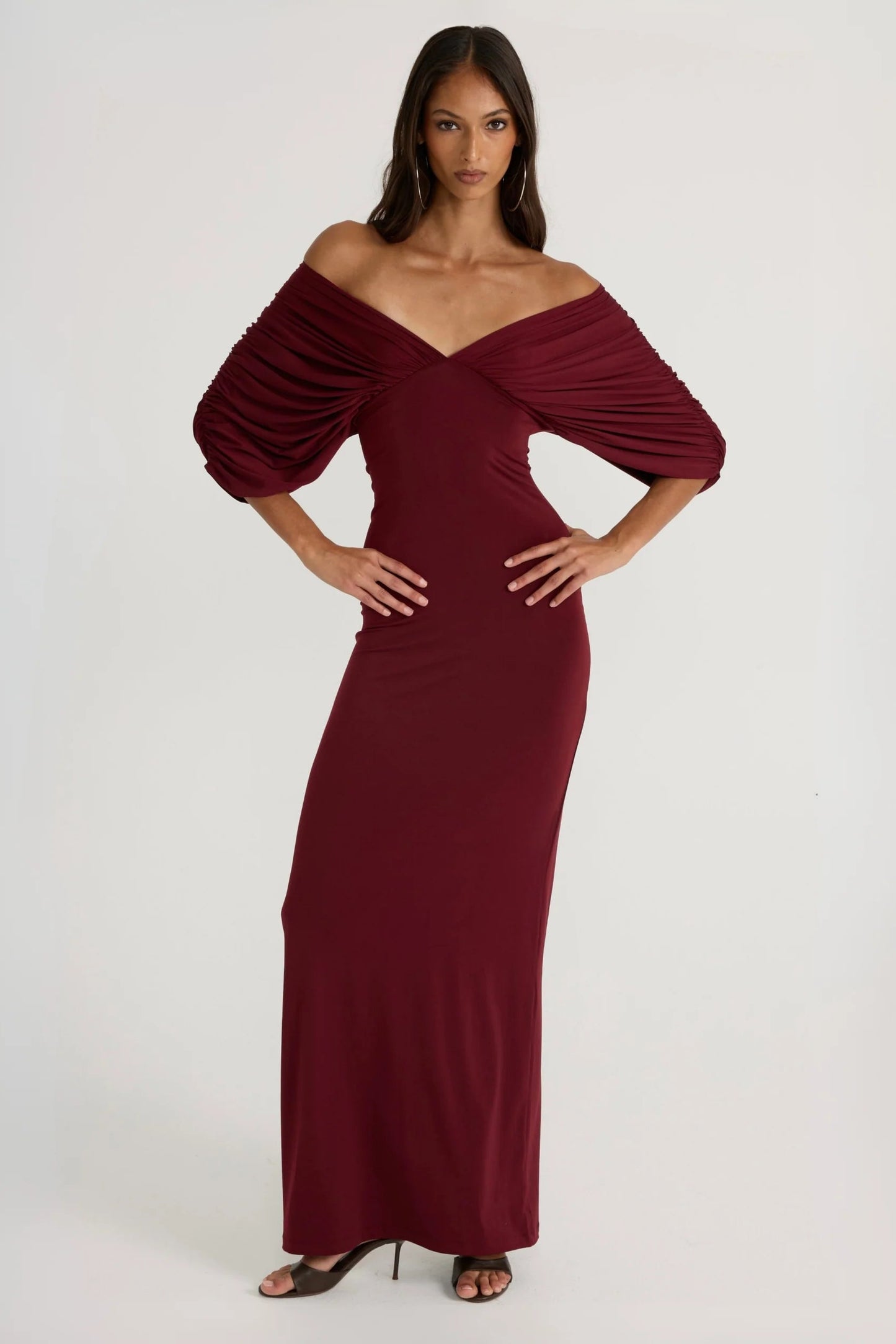 Neve Dress | Burgundy