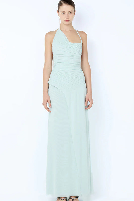 BRENNA PINTUCK MAXI DRESS | SPEARMINT