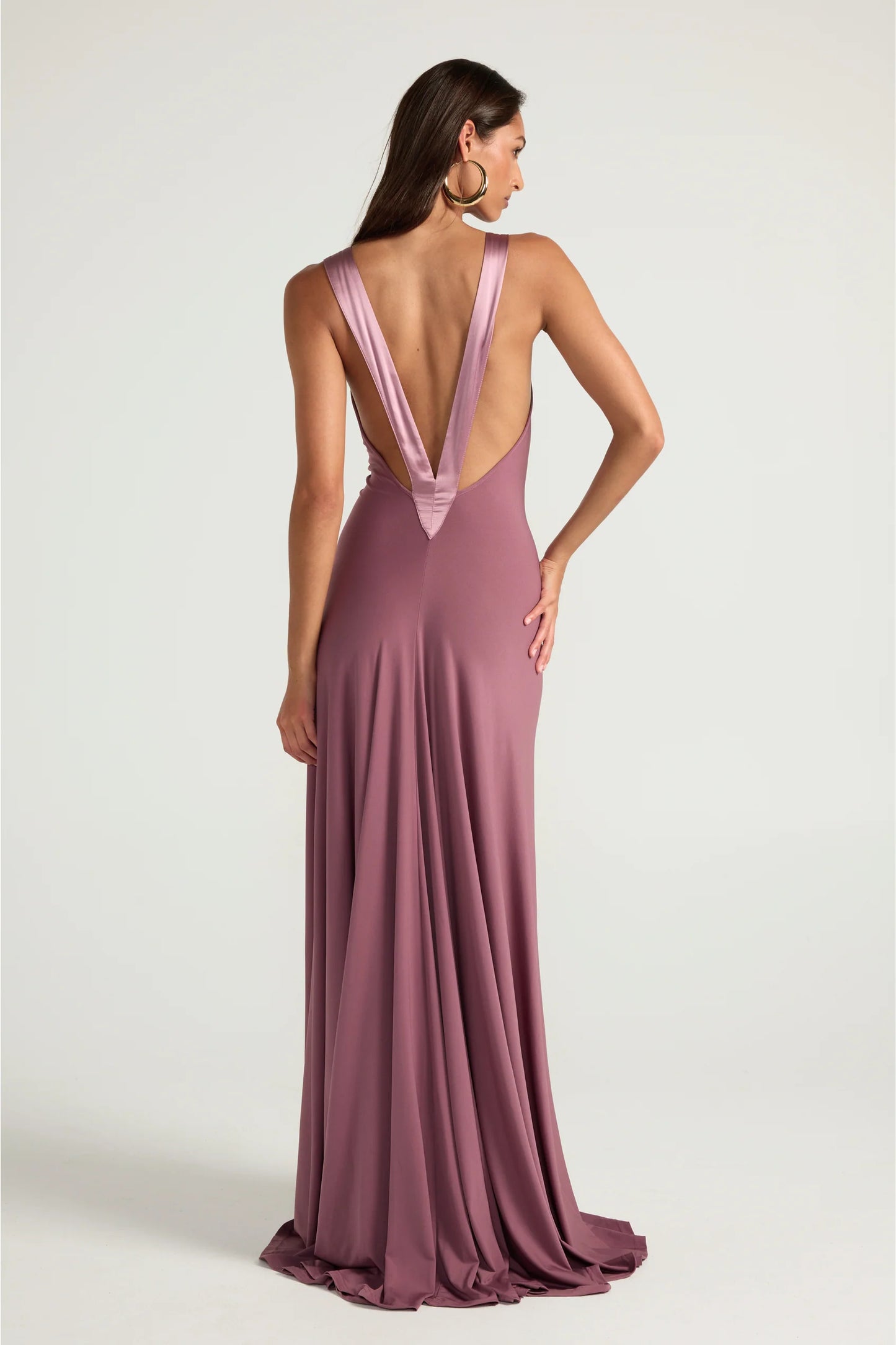 Ance Gria Rosa Gown Mauve purple gown engagement party formal wear hire Australia