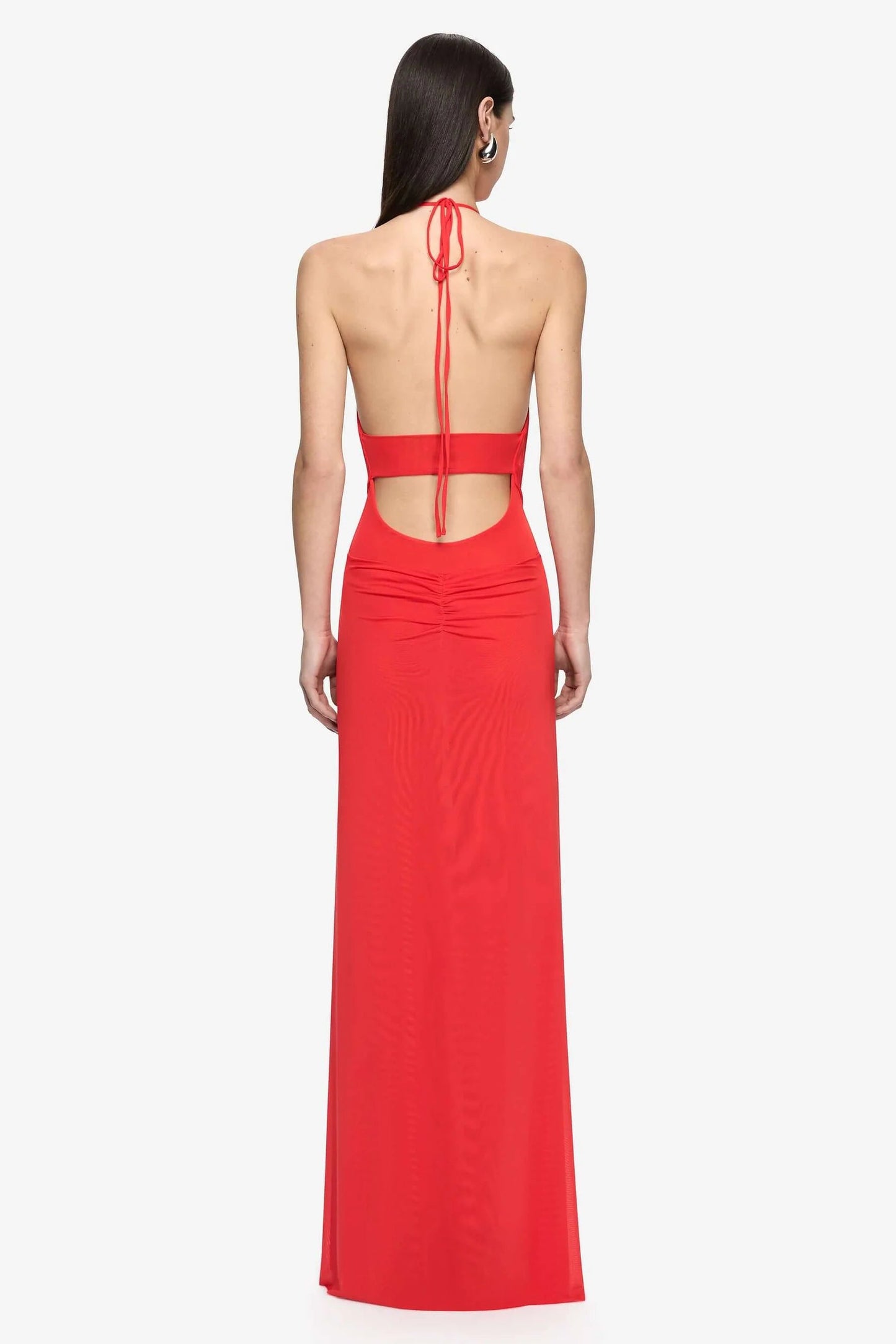 Xanthi V Neck Maxi Dress | Flame