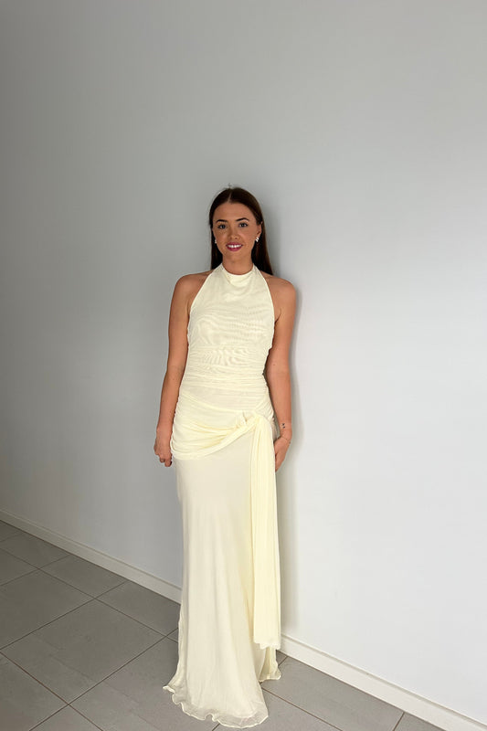 JASMIN HALTER DRESS | LEMON SORBET