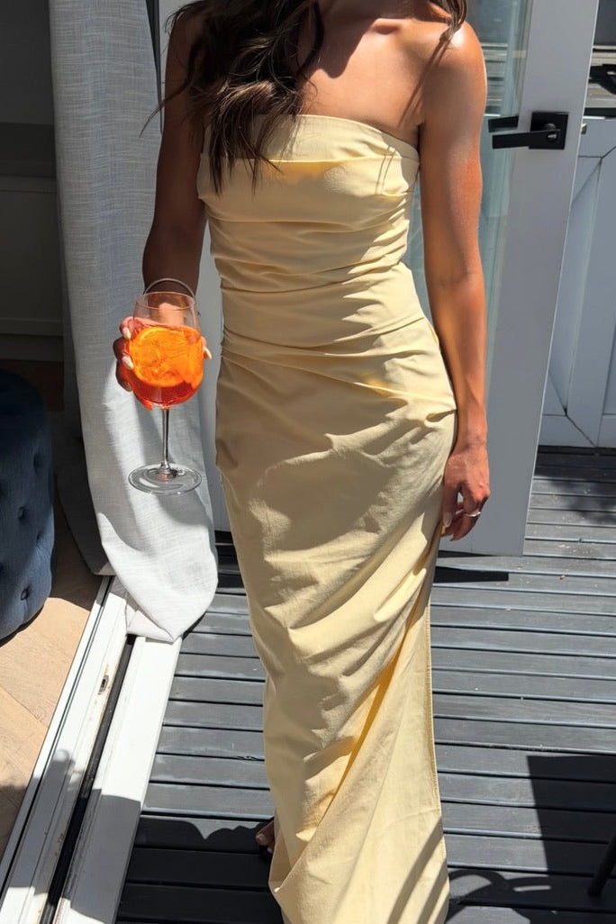 FLORENT STRAPLESS GOWN | BUTTER