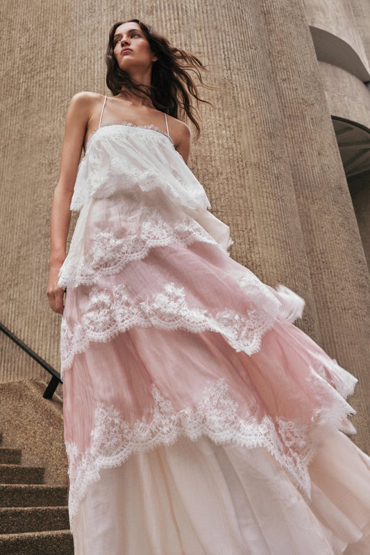 OPHELIA LACE GOWN | MULTI