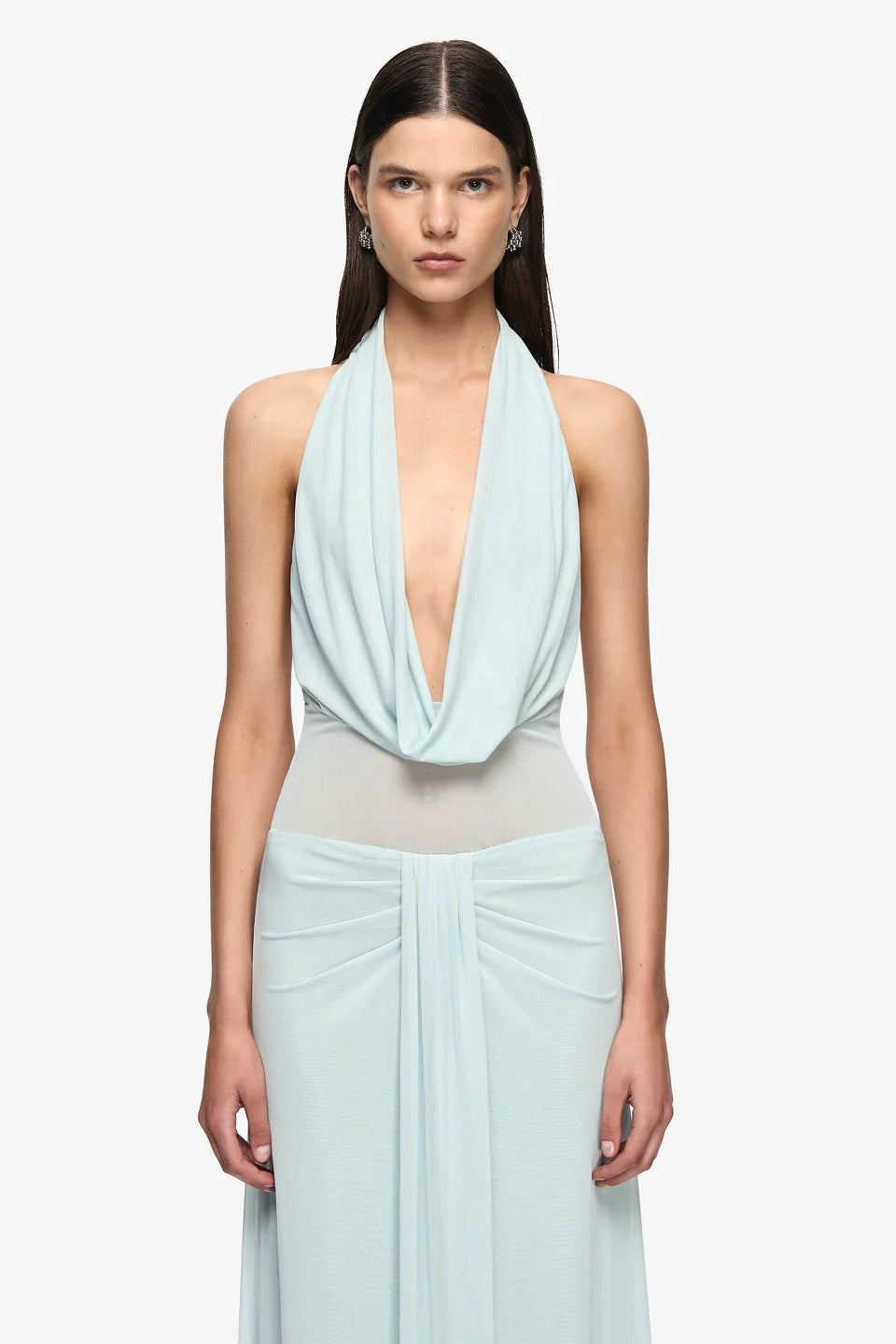 Isora Halter Maxi Dress | Mist