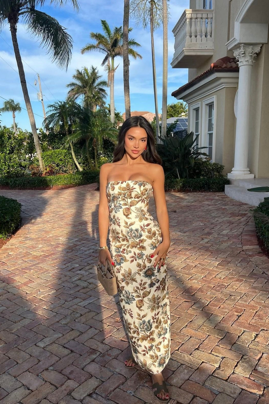 ELEANORA COLUMN MIDI DRESS