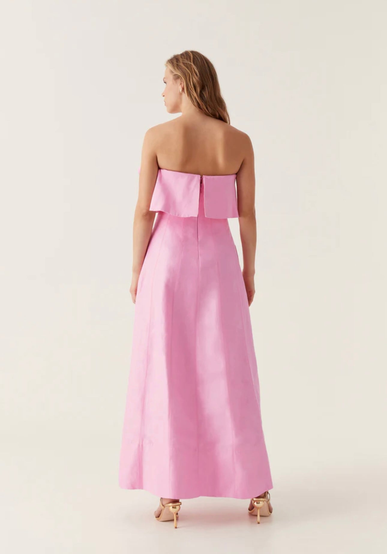 SHALLOWS STRAPLESS GOWN | PINK