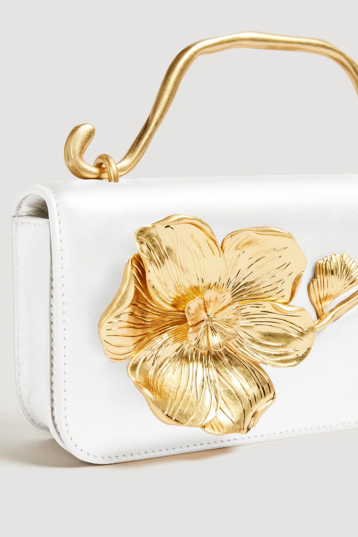 Celeste Flower Clutch | Ivory