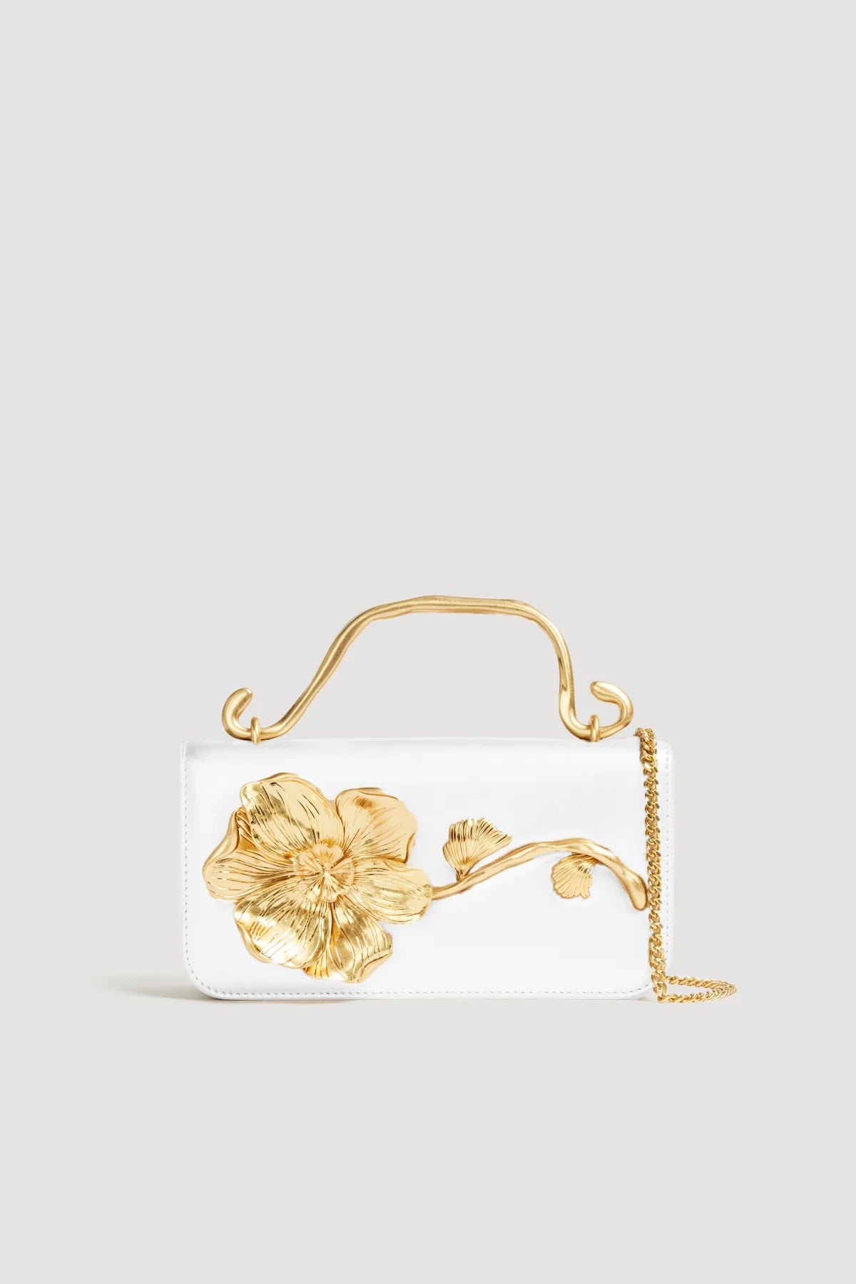 Celeste Flower Clutch | Ivory