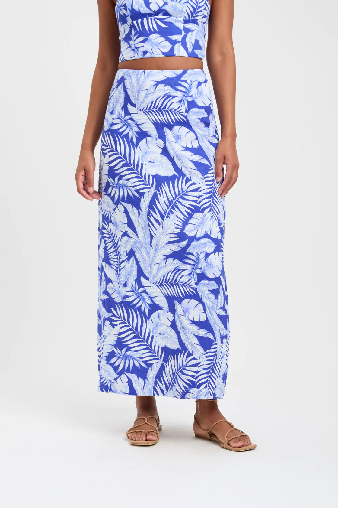 JUSTINE MAXI SKIRT | BLUE