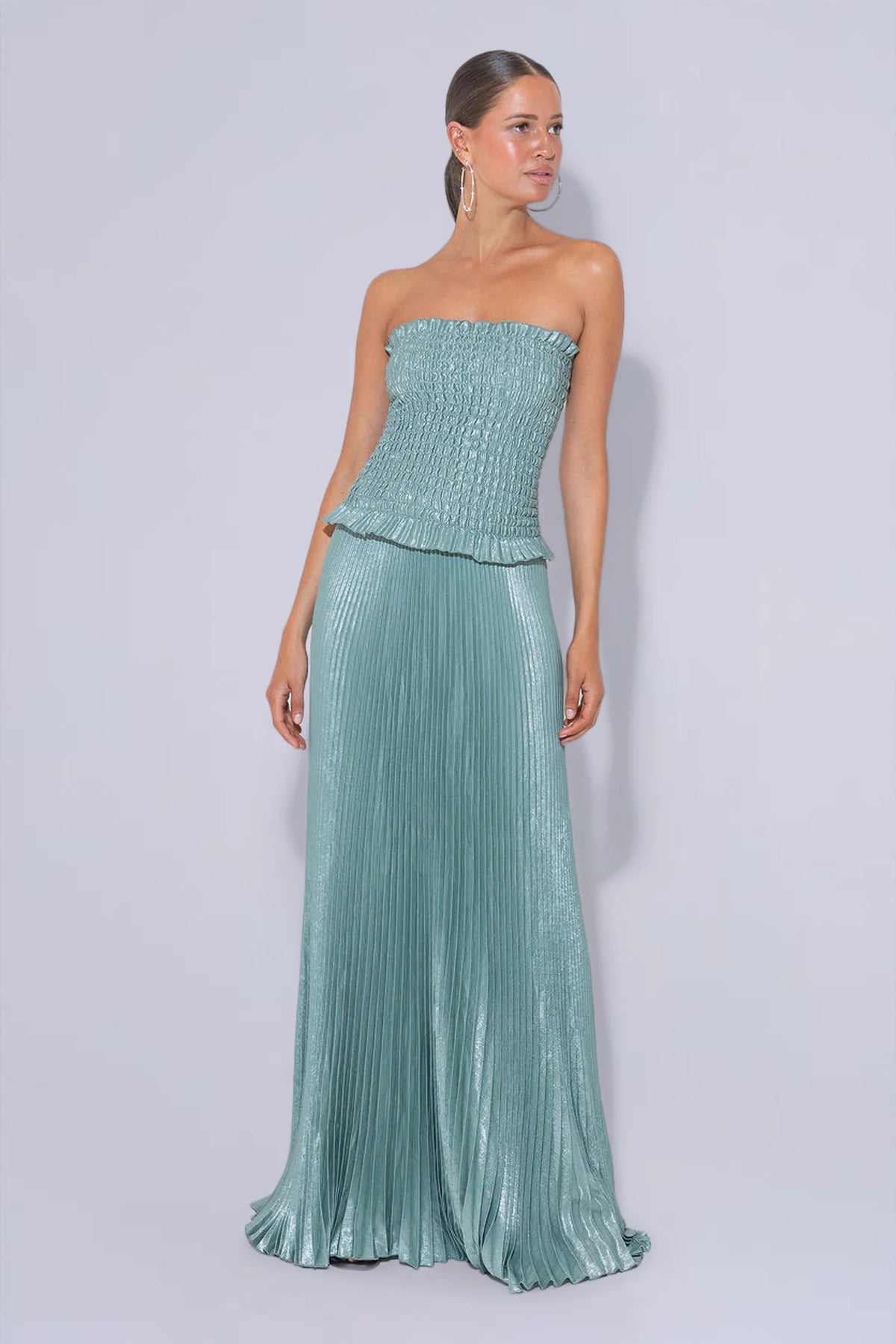 Maya Gown | Evergreen Shimmer