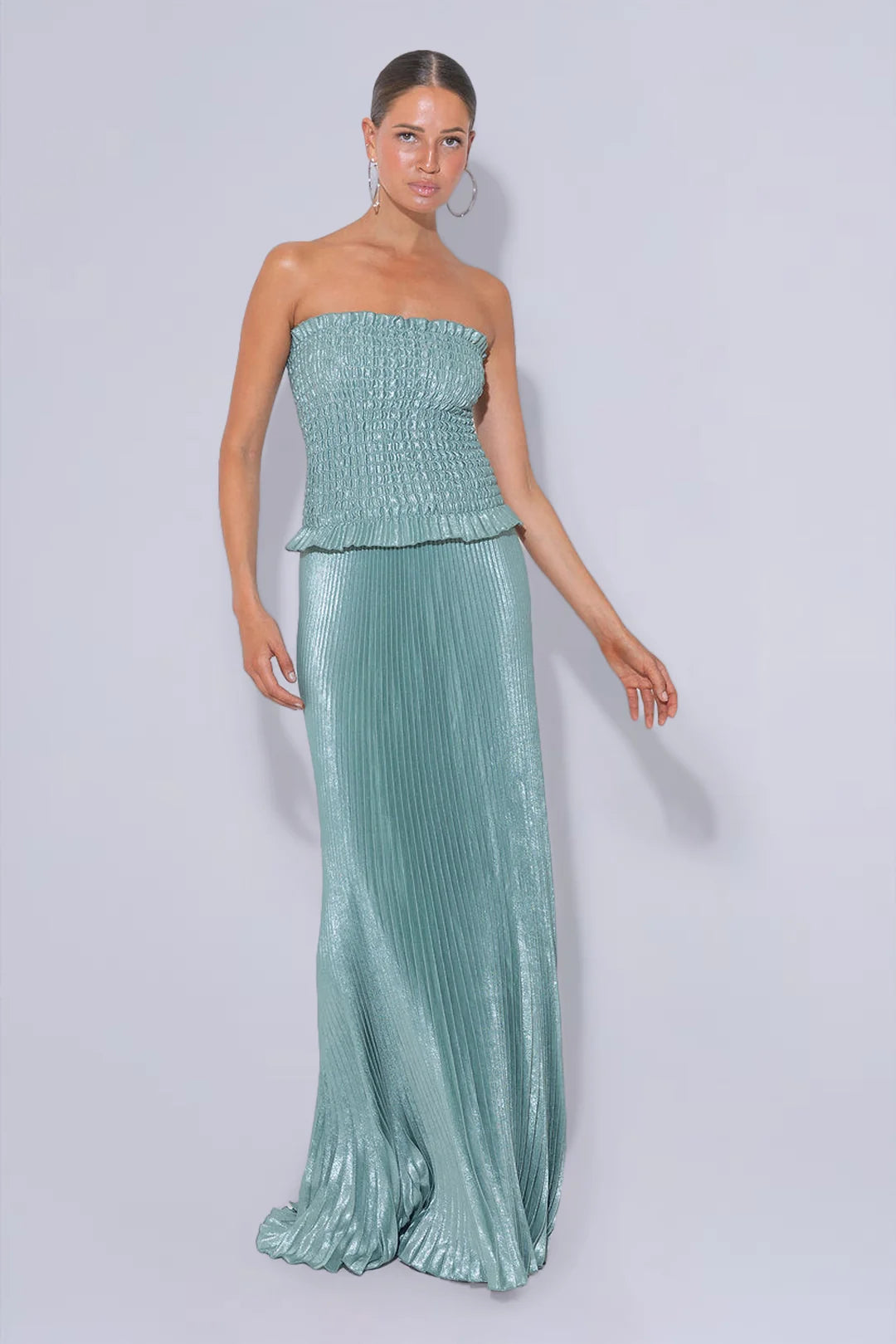 Maya Gown | Evergreen Shimmer