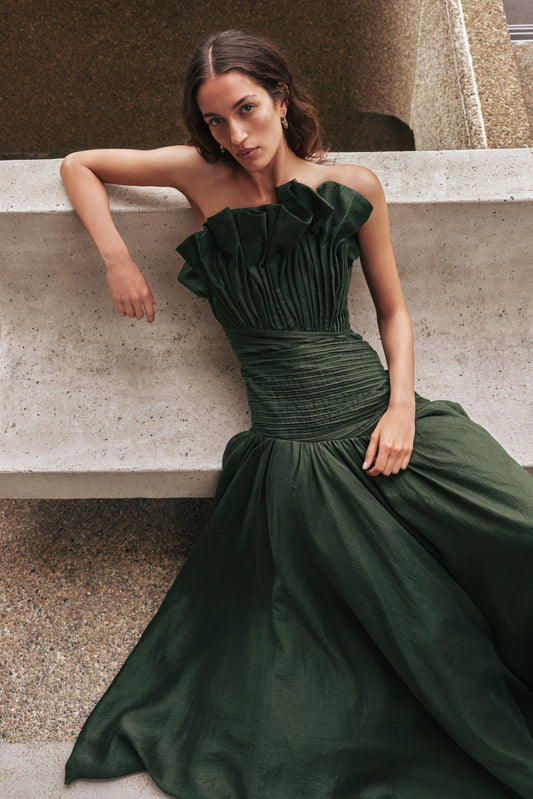 AQUILINE GOWN | HUNTER GREEN
