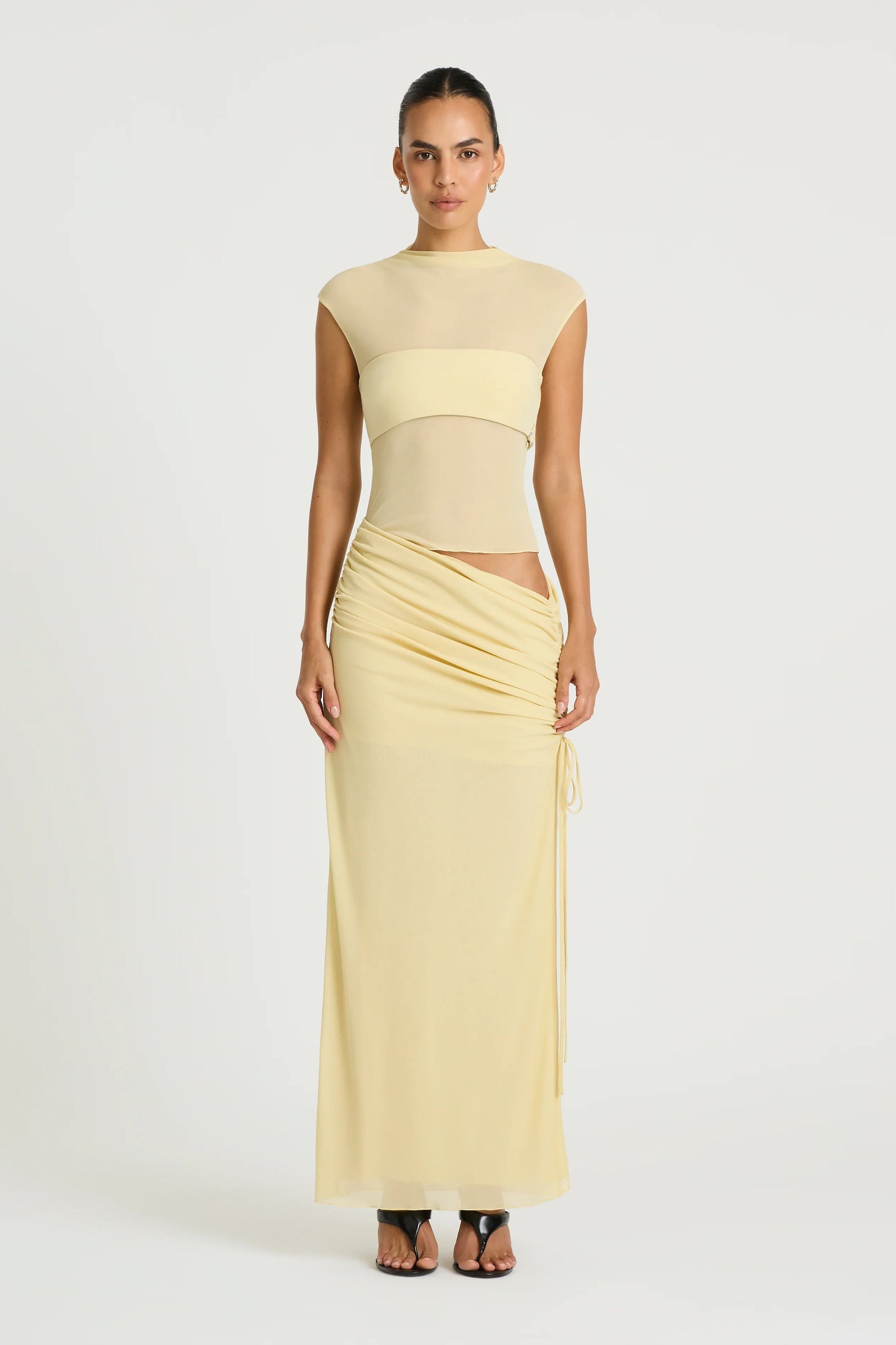BECKER MAXI DRESS | LEMON CREAM