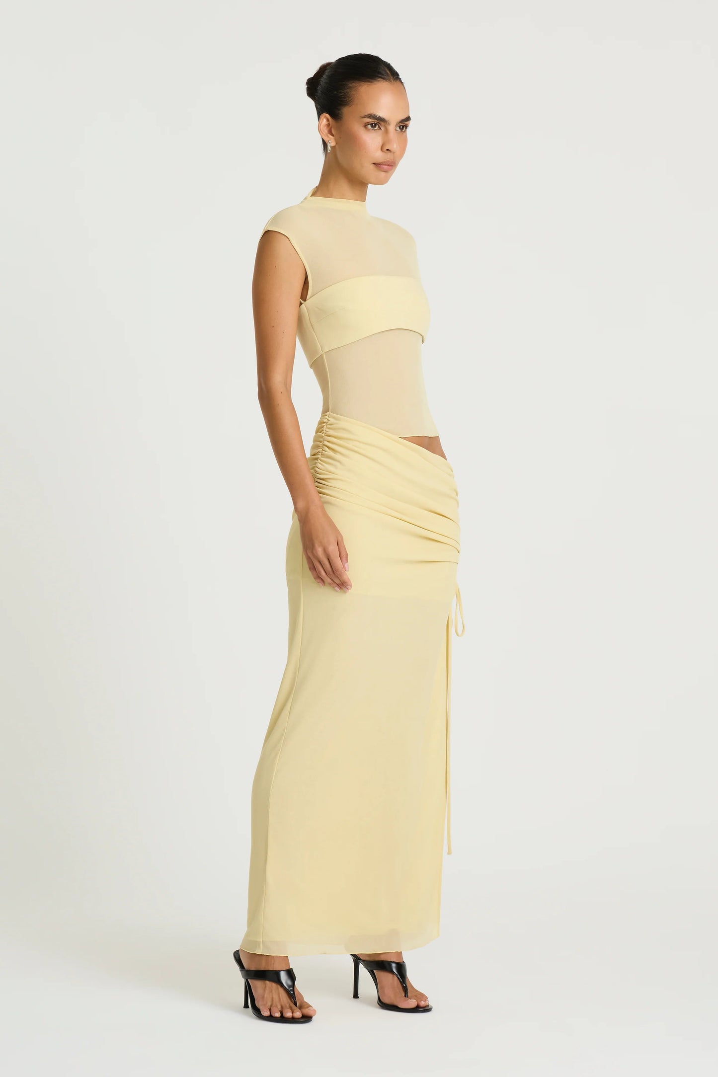 BECKER MAXI DRESS | LEMON CREAM