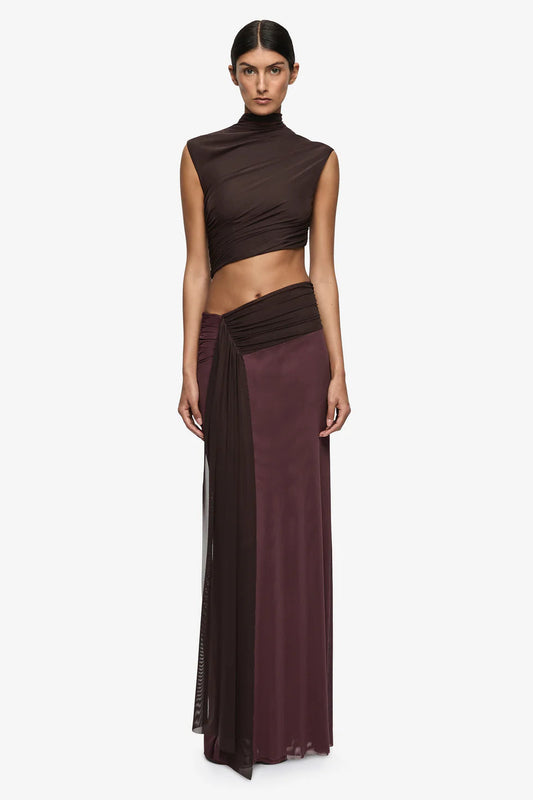 Conni Maxi Dress | Aubergine/ Dark Choc