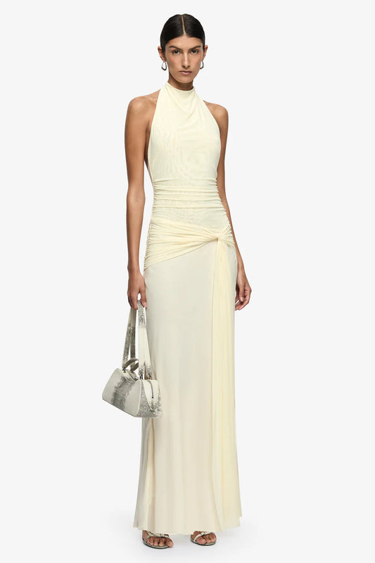 JASMIN HALTER DRESS | LEMON SORBET