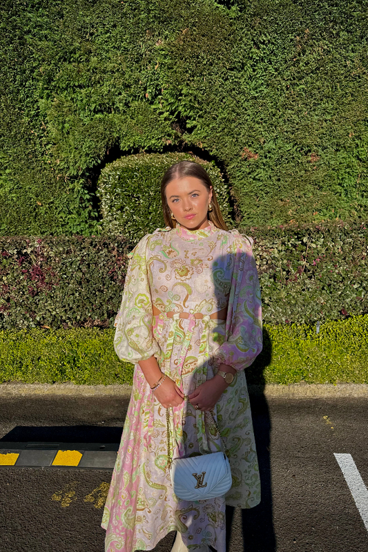 MARTA CUTOUT MIDI DRESS