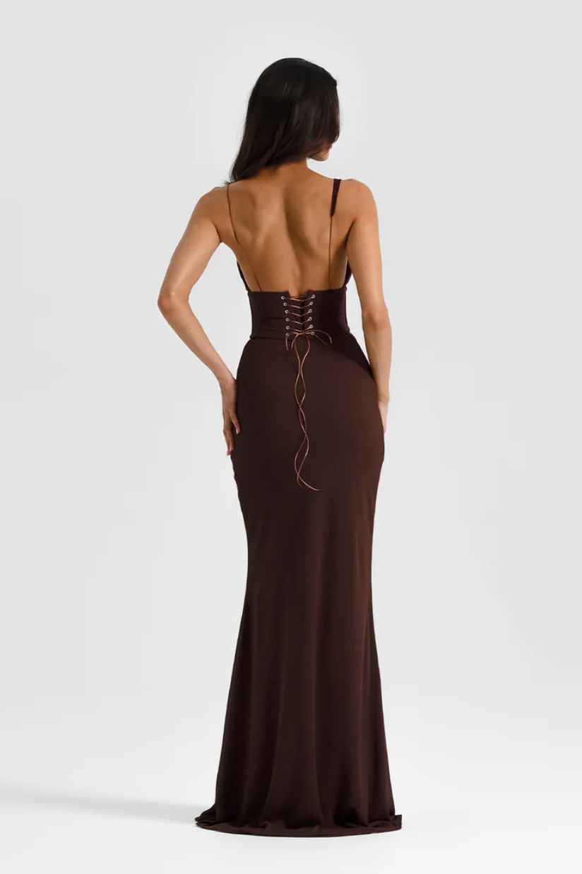 HALLIE GOWN | ESPRESSO