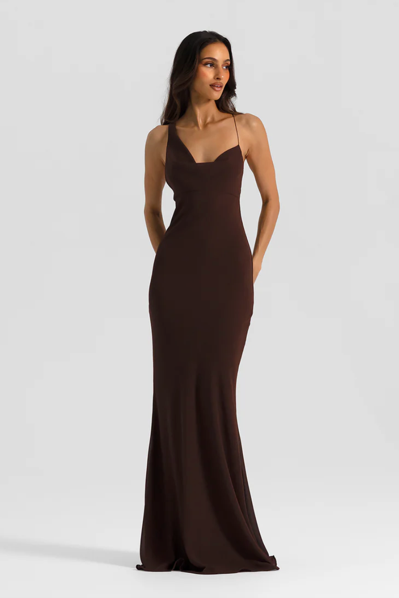 HALLIE GOWN | ESPRESSO