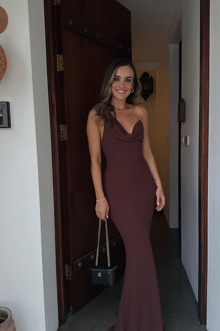 HALLIE GOWN | ESPRESSO