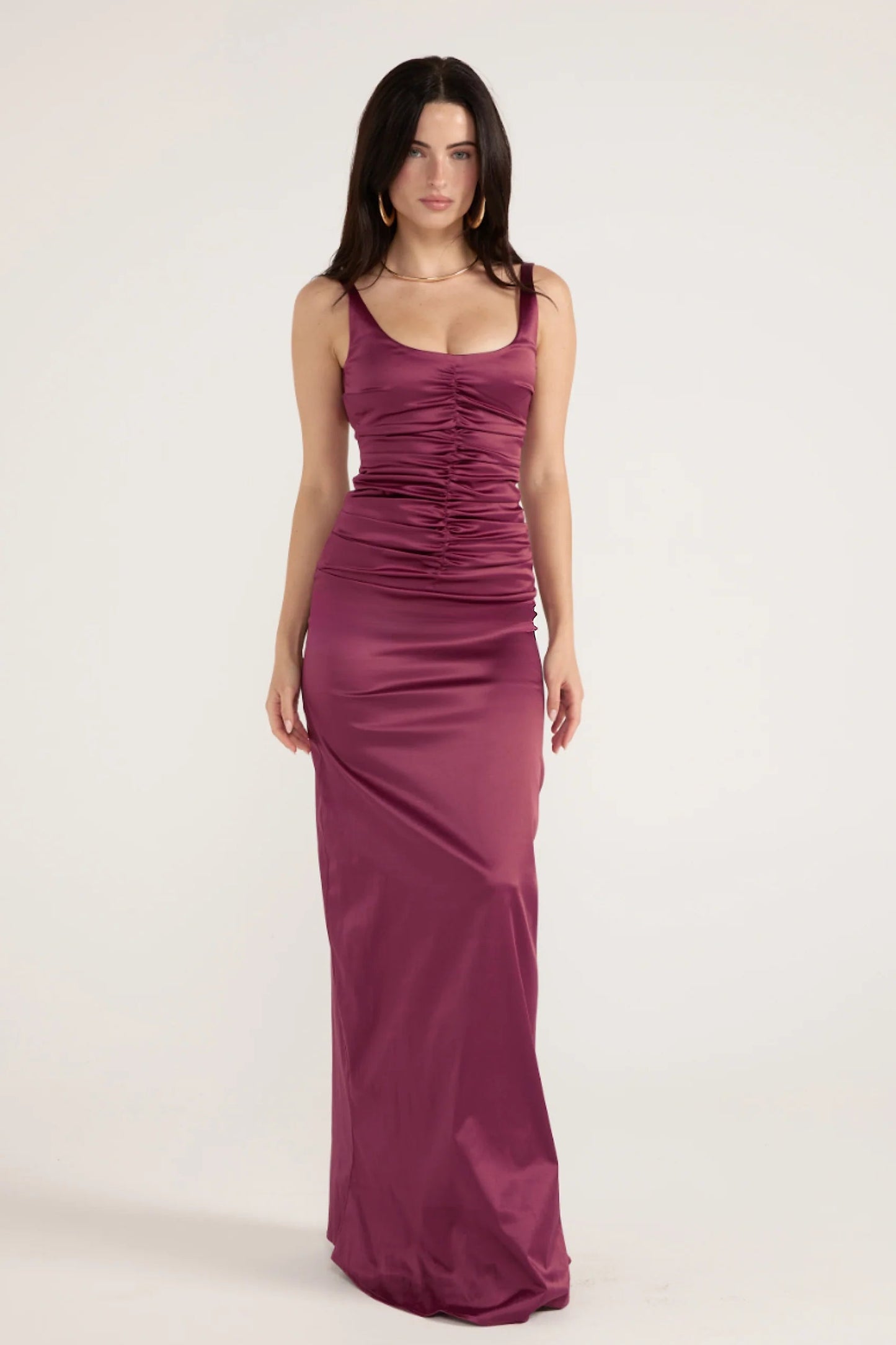 ATLEIN GOWN | PLUM